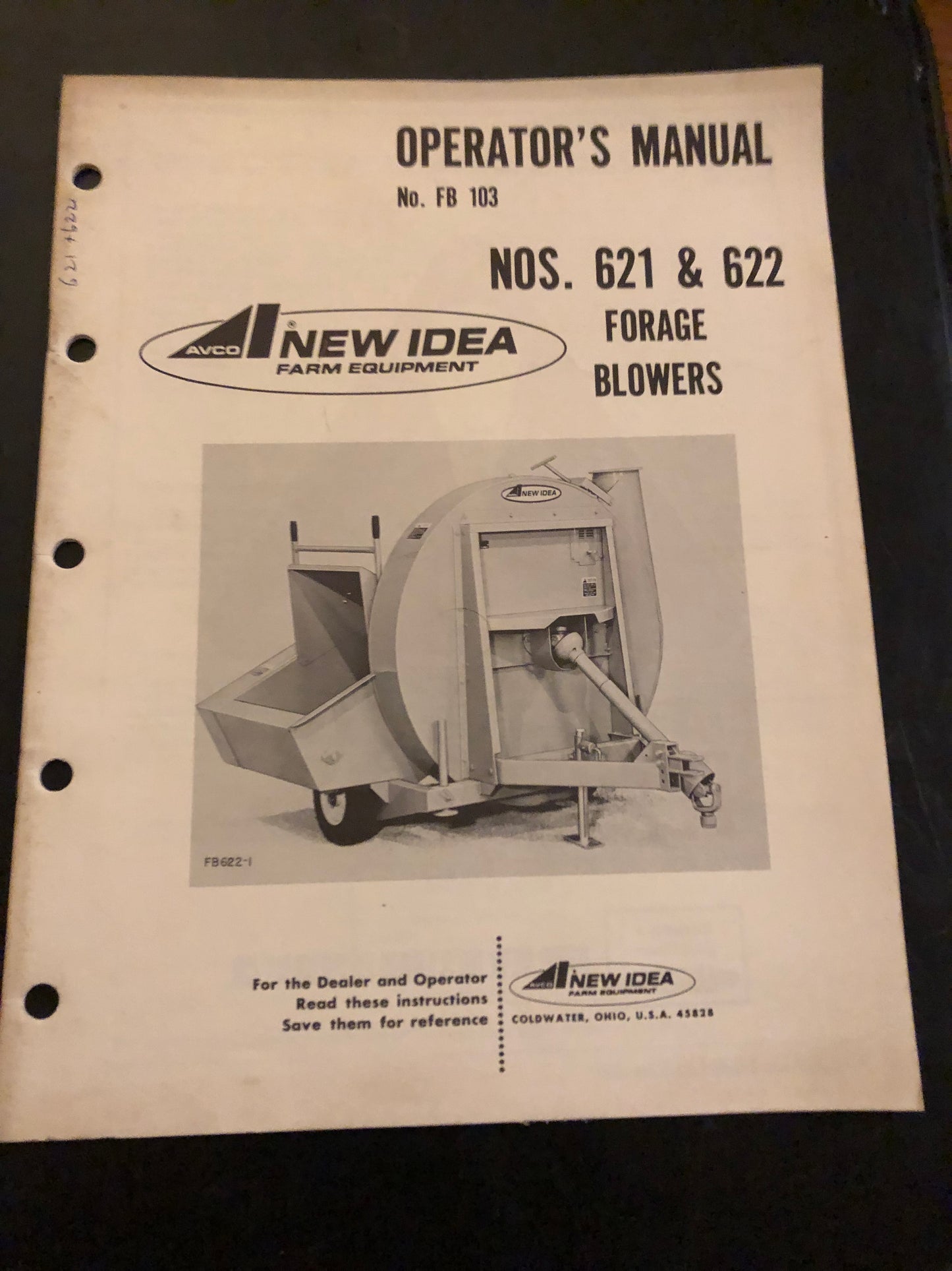 New Idea _ nos. 621 & 622 Forage Blowers FB 103 _ Operator’s Manual