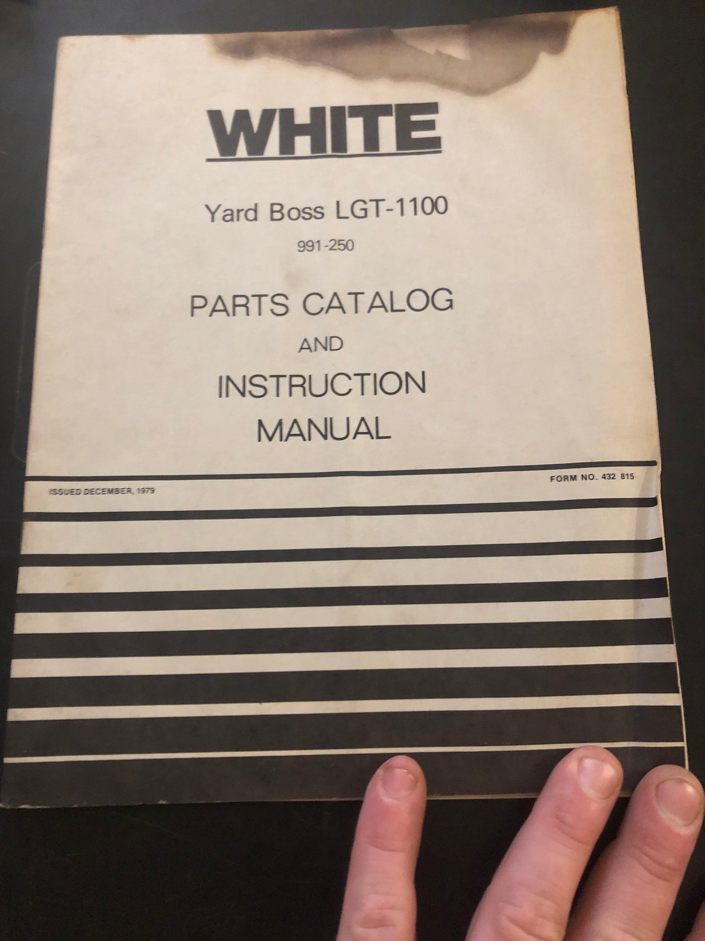 White _ Yard Boss LGT-1100 _ Parts Catalog & Instruction Manual