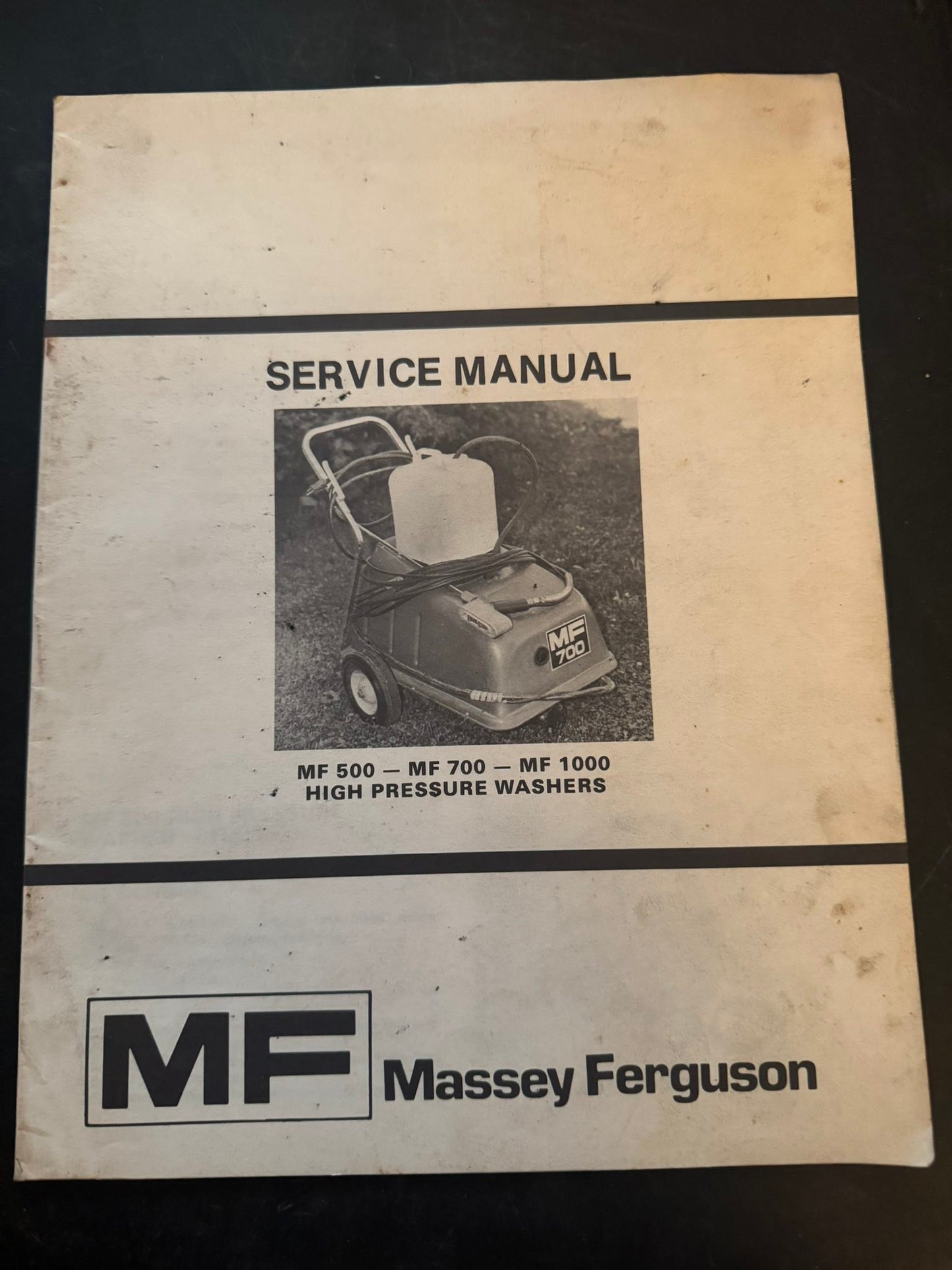 Massey Ferguson _ MF 500 - MF 700 - MF 1000 High Pressure Power Washer  _ Service Manual