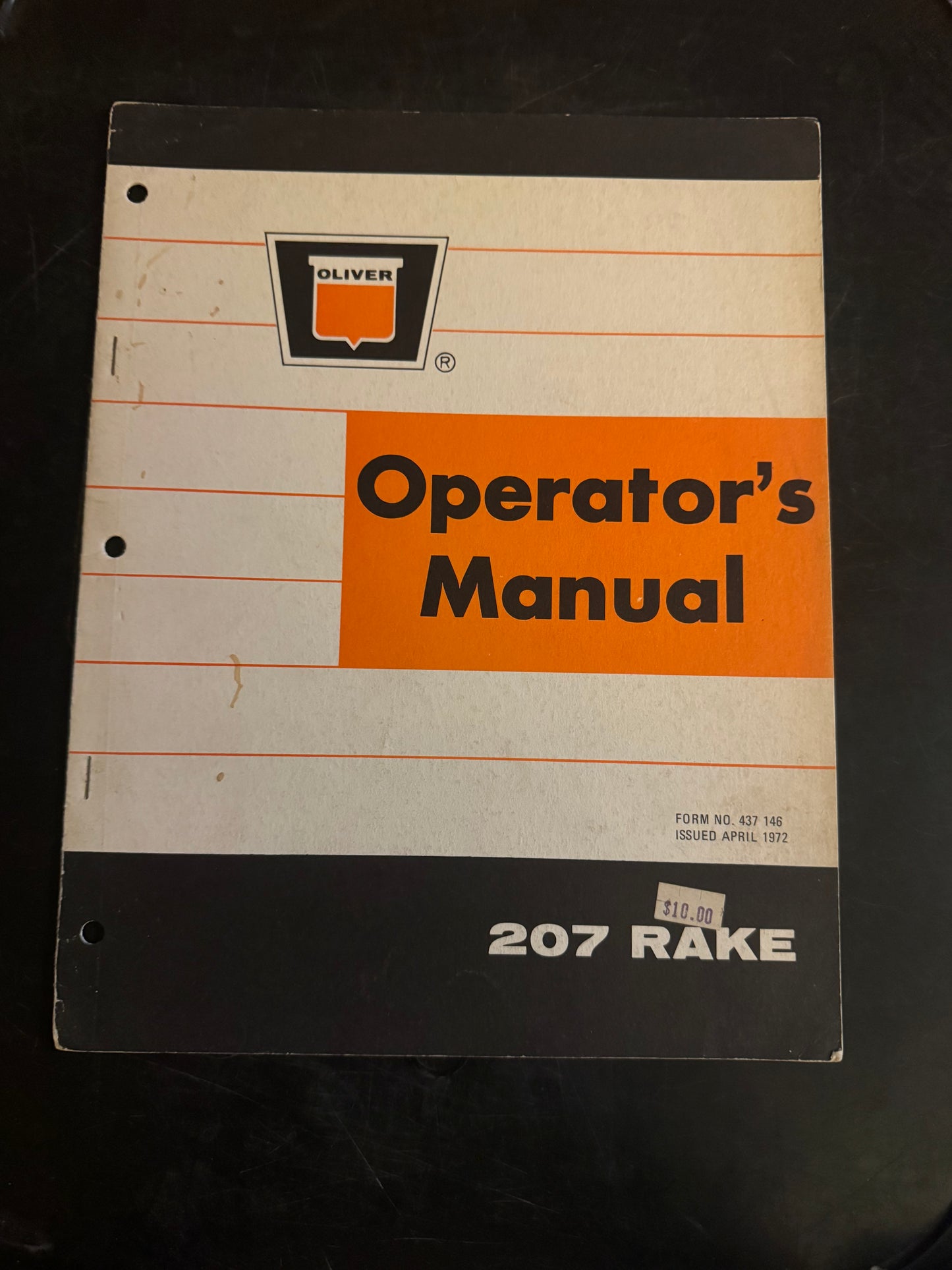 Oliver _ 207 Rake _ Operator’s Manual
