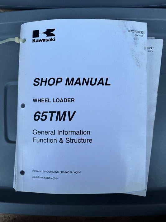 Kawasaki _ 65TMV Wheel Loader _ General Information Shop Manual