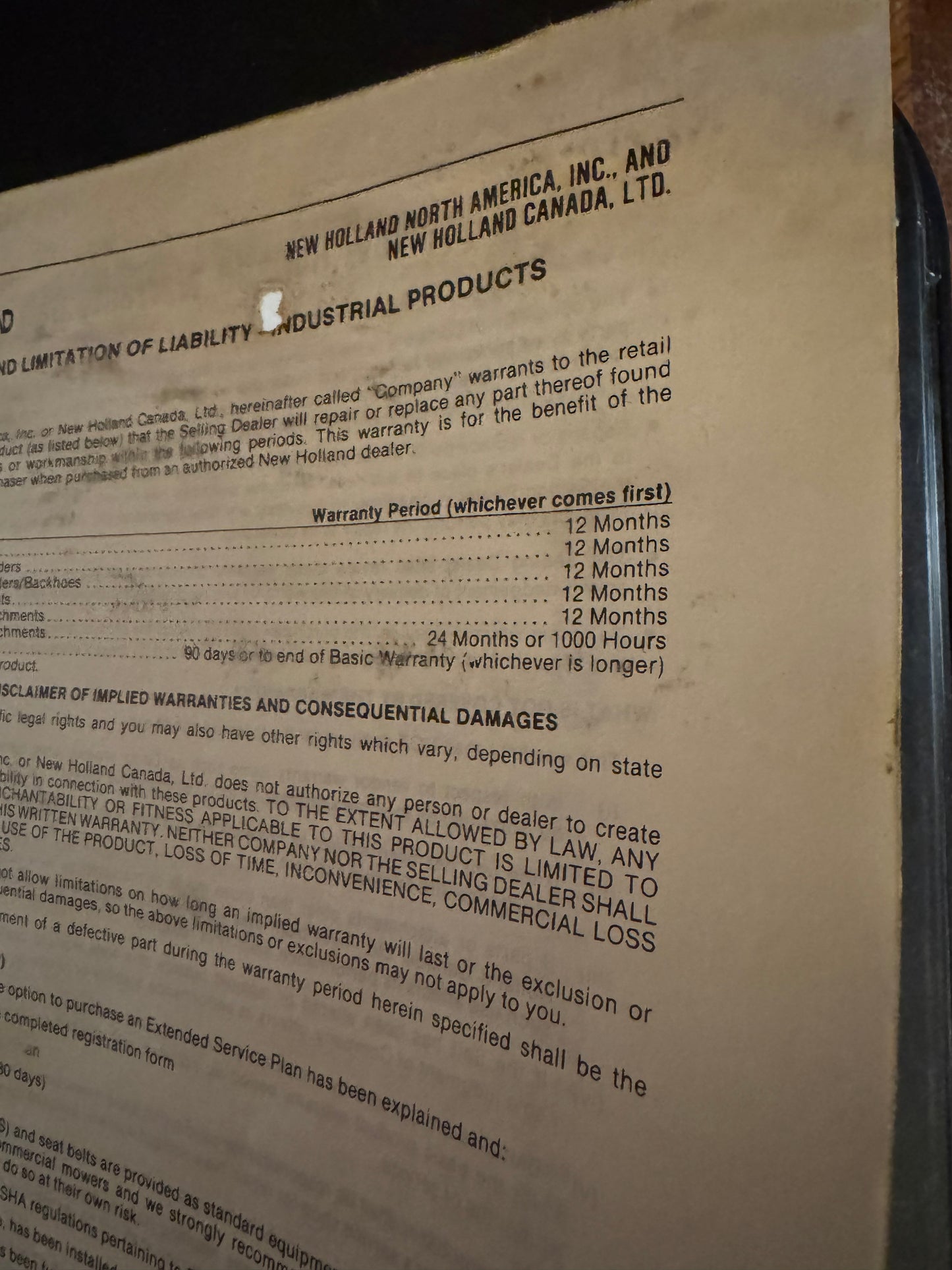 New Holland _ 56LB Loader _ Operator’s Manual