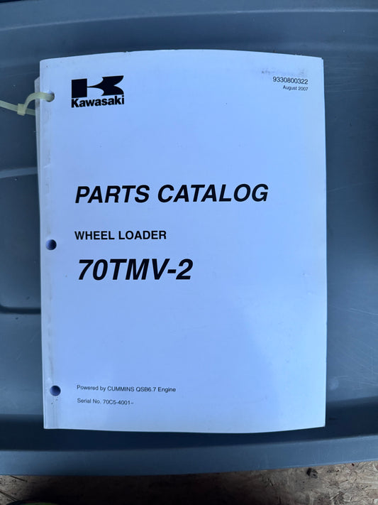 Kawasaki _ 70TMV-2 Wheel Loader _ Parts Catalog Aug 2007