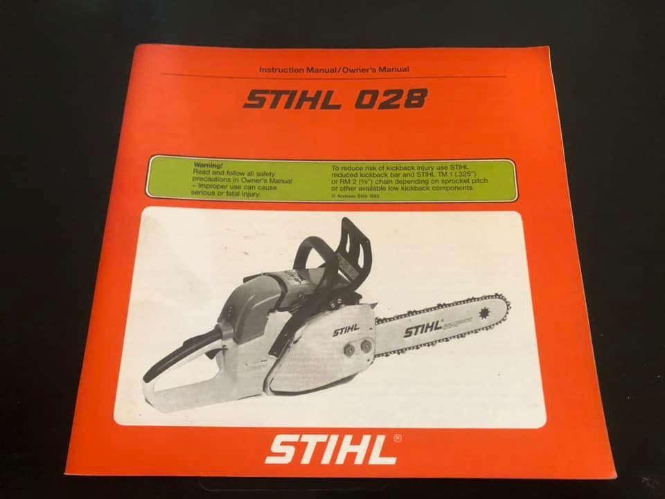 Stihl _ 028 Instructions & Owner’s Manual