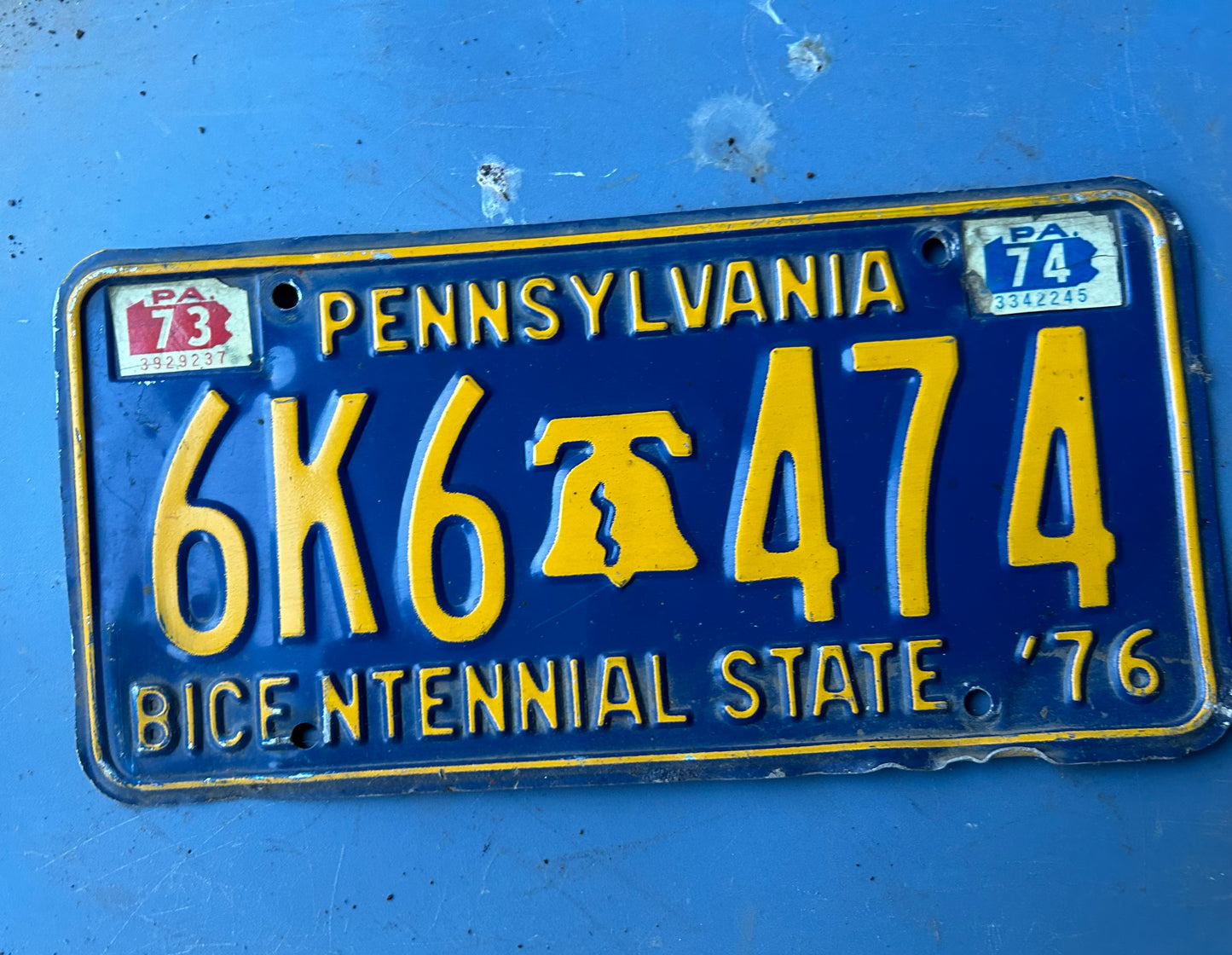 Vintage License Plates _ Pennsylvania Bicentennial ‘76