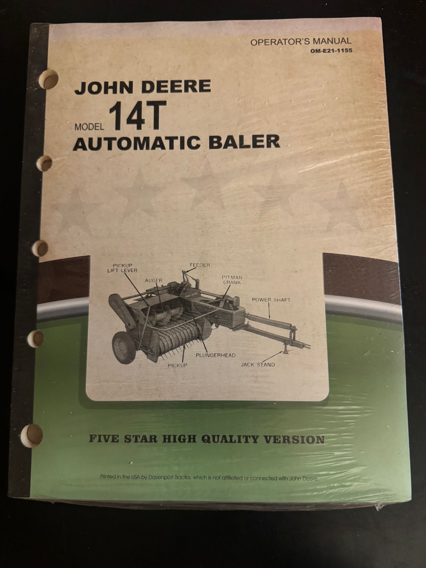 John Deere _ model 14T automatic baler _ operator’s manual OM-E21-1155
