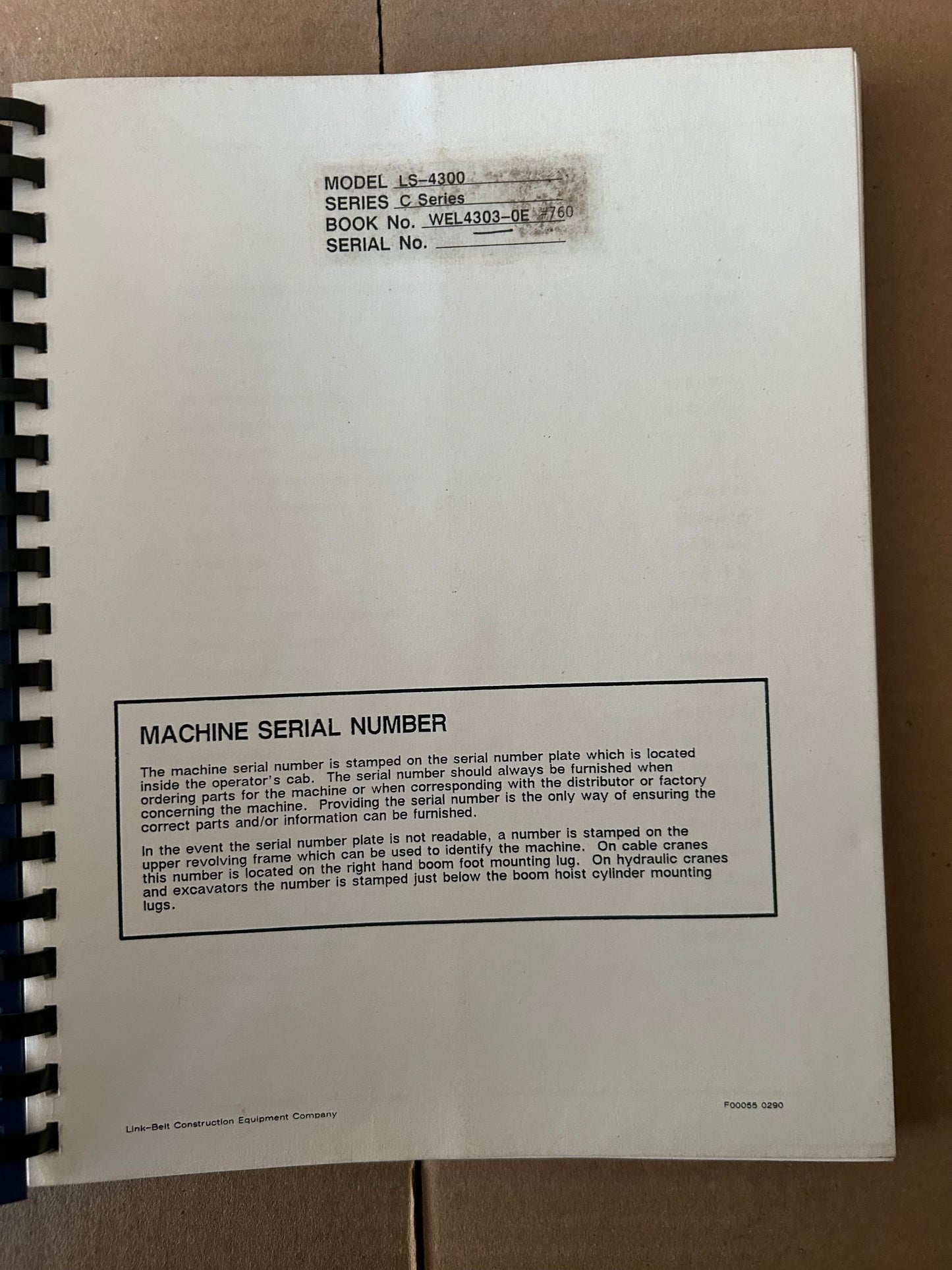 Link-Belt _ LS 4300 C Series 2 _ Shop Manual