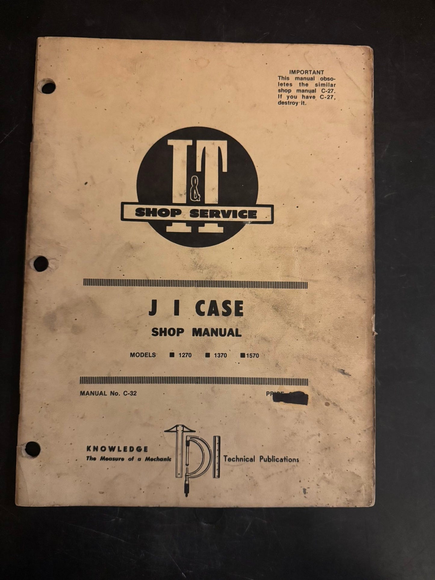 I&T _ JI Case series 1270, 1370 & 1470 _ Shop Manual C-32