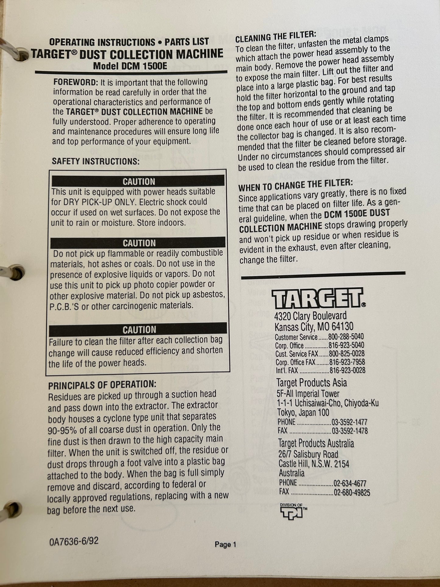 XANDER Target _ Saws & Etc Manuals vol 1