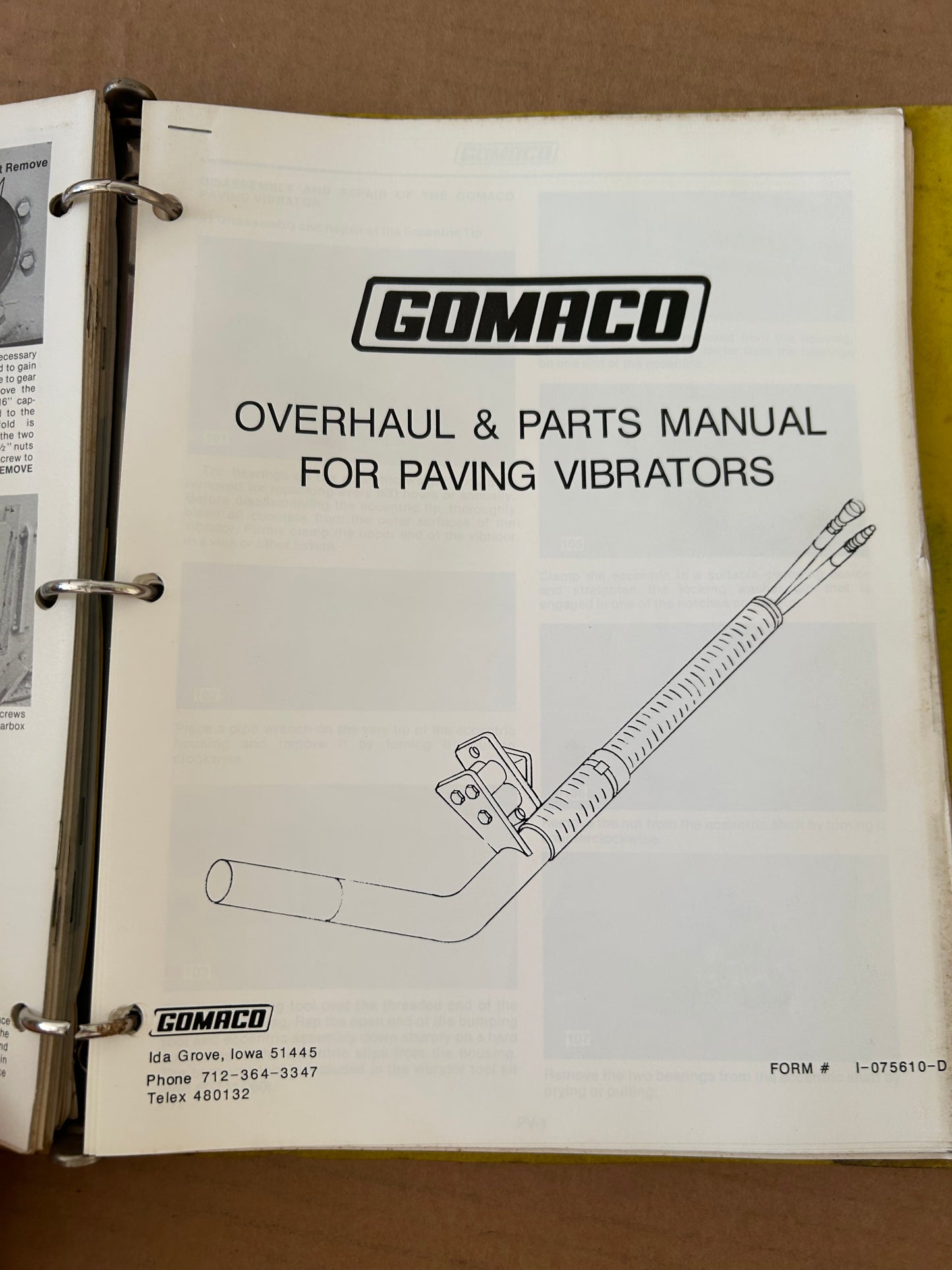 Gomaco _ Manuals Binder