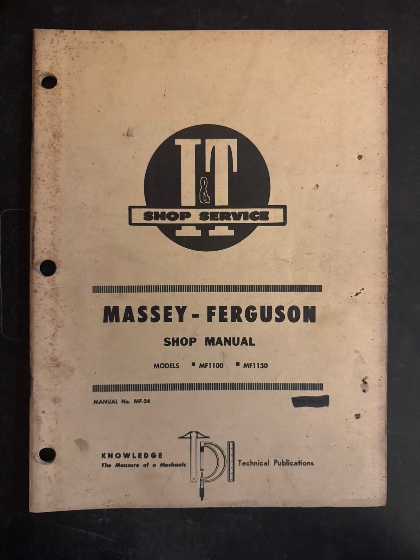 I&T _ Massey-Ferguson Models MF1100 & MF1130 _ Shop Manual MF-24