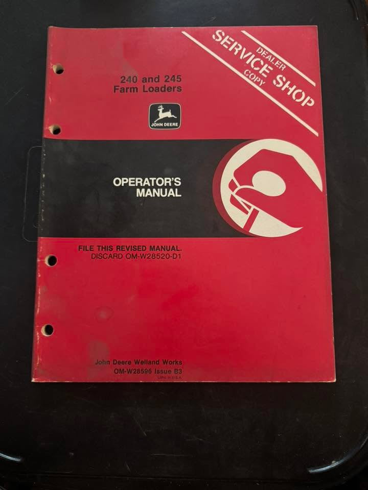 John Deere _ 240 & 245 Farm Loaders _ Operator’s Manual