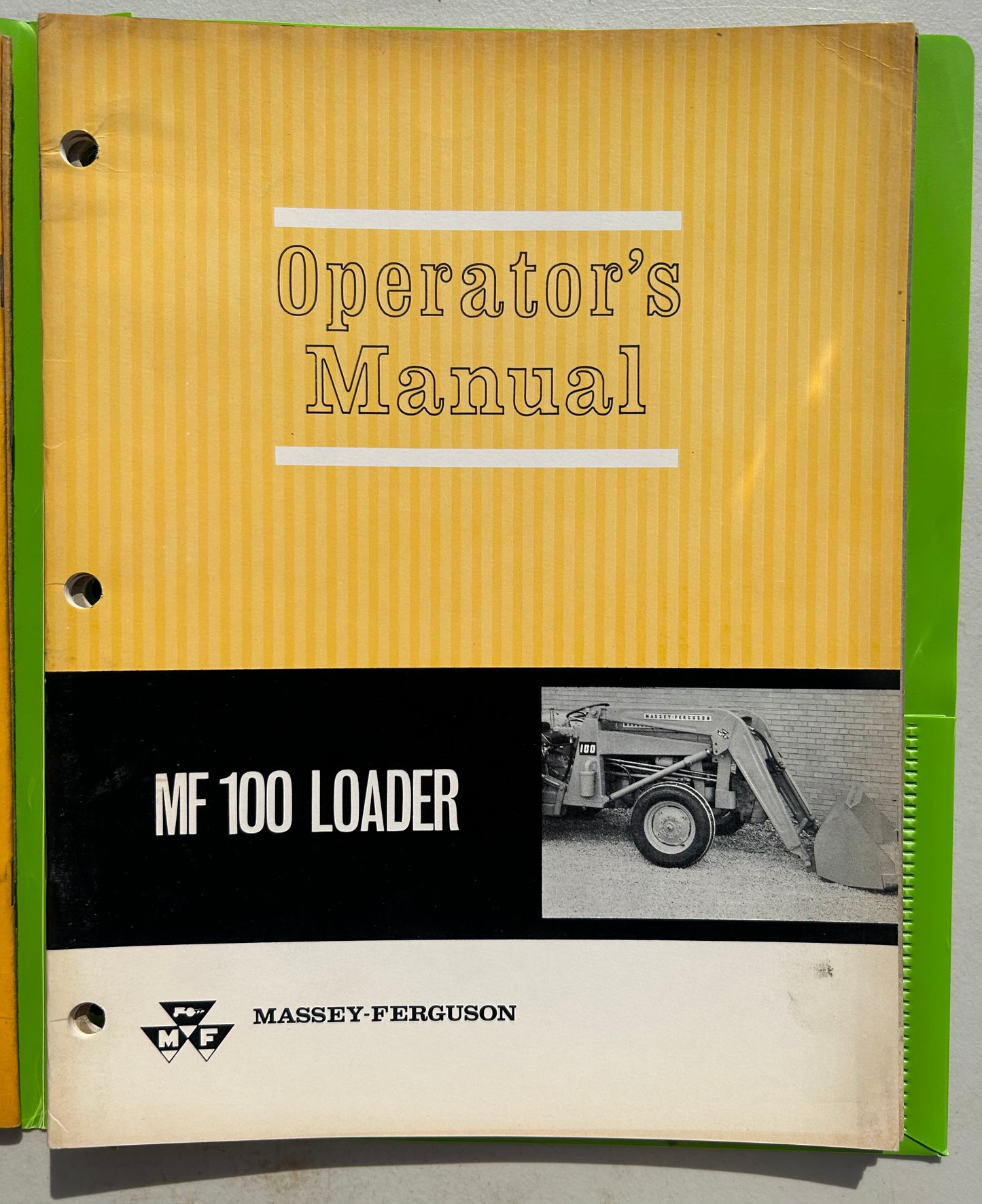 Massey Ferguson MF 100 Farm Loader _ Operator’s Manual