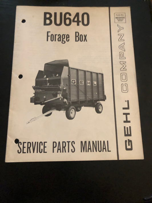 Gehl _ Forage Box BU640 _ Service Parts Manual