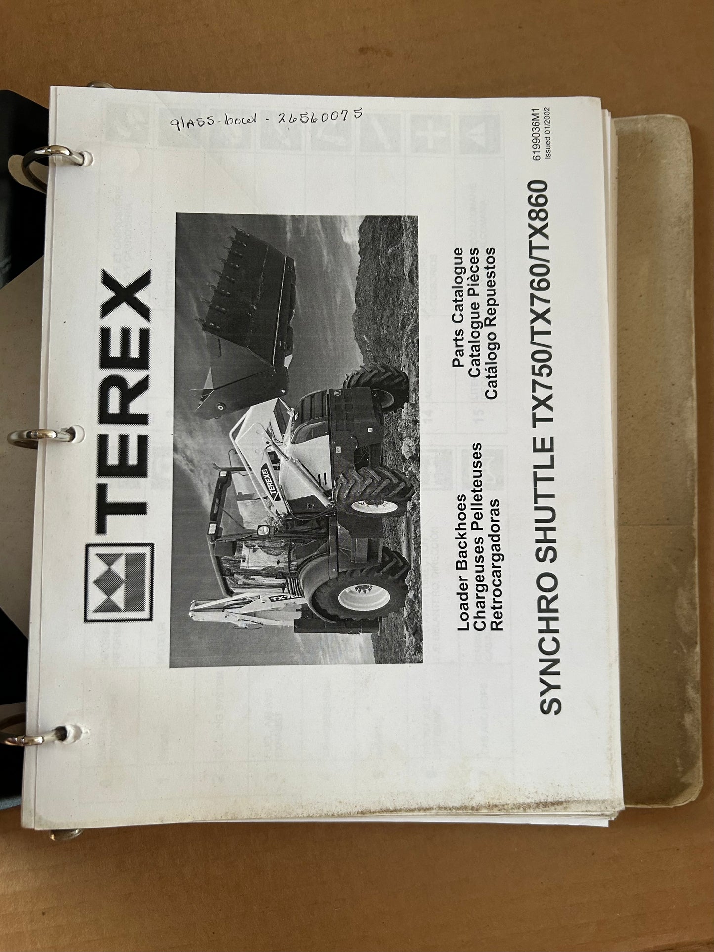 Terex _ TX759, TX760 & TX860 Synchro Shuttle Loader Backhoes _ Parts Catalog