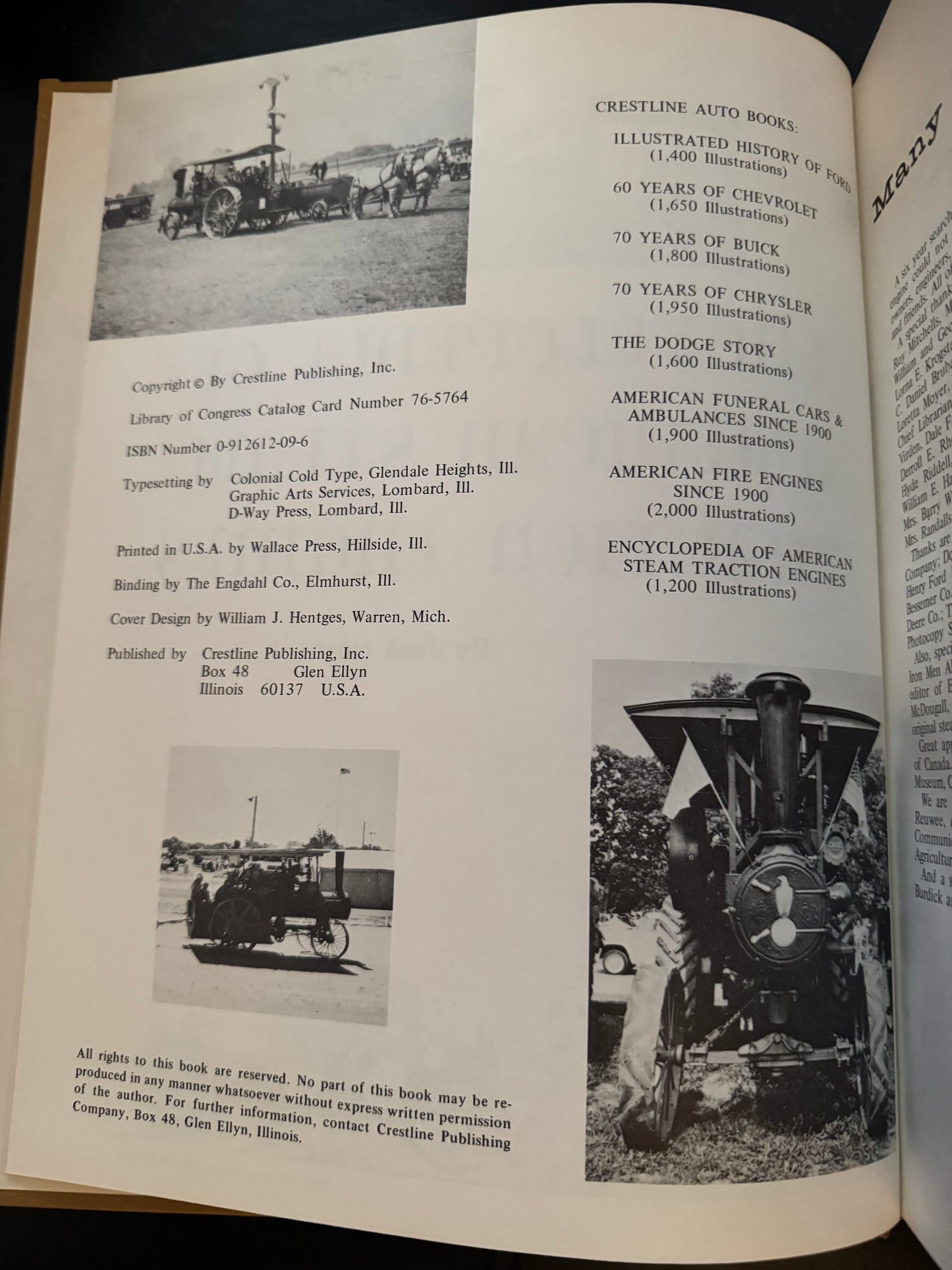 Encyclopedia Of American Steam Traction Engines by Jack Norbeck
