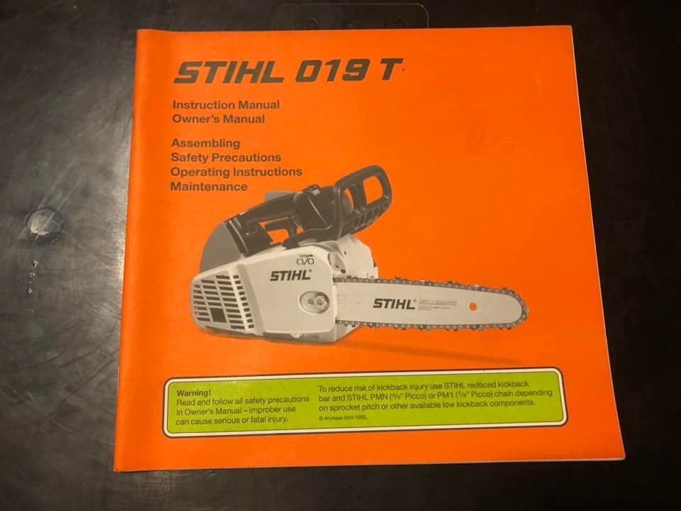 Stihl _ 019 T Instructions & Owner’s Manual