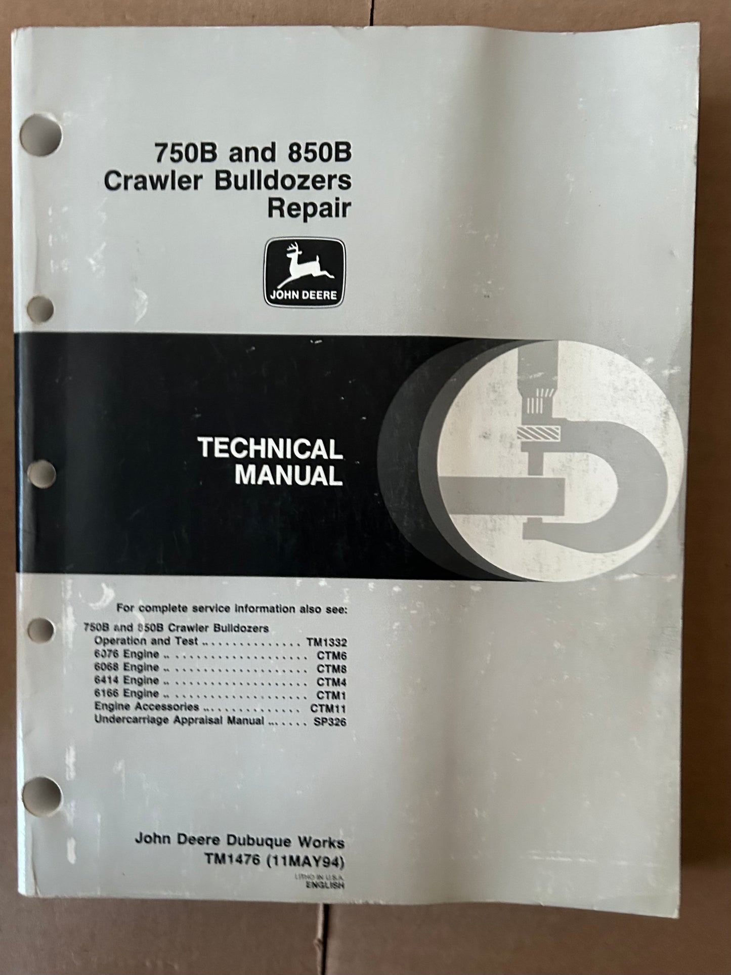 John Deere _ 750B & 850B Crawler Bulldozers Repair _ Technical Manual TM1475
