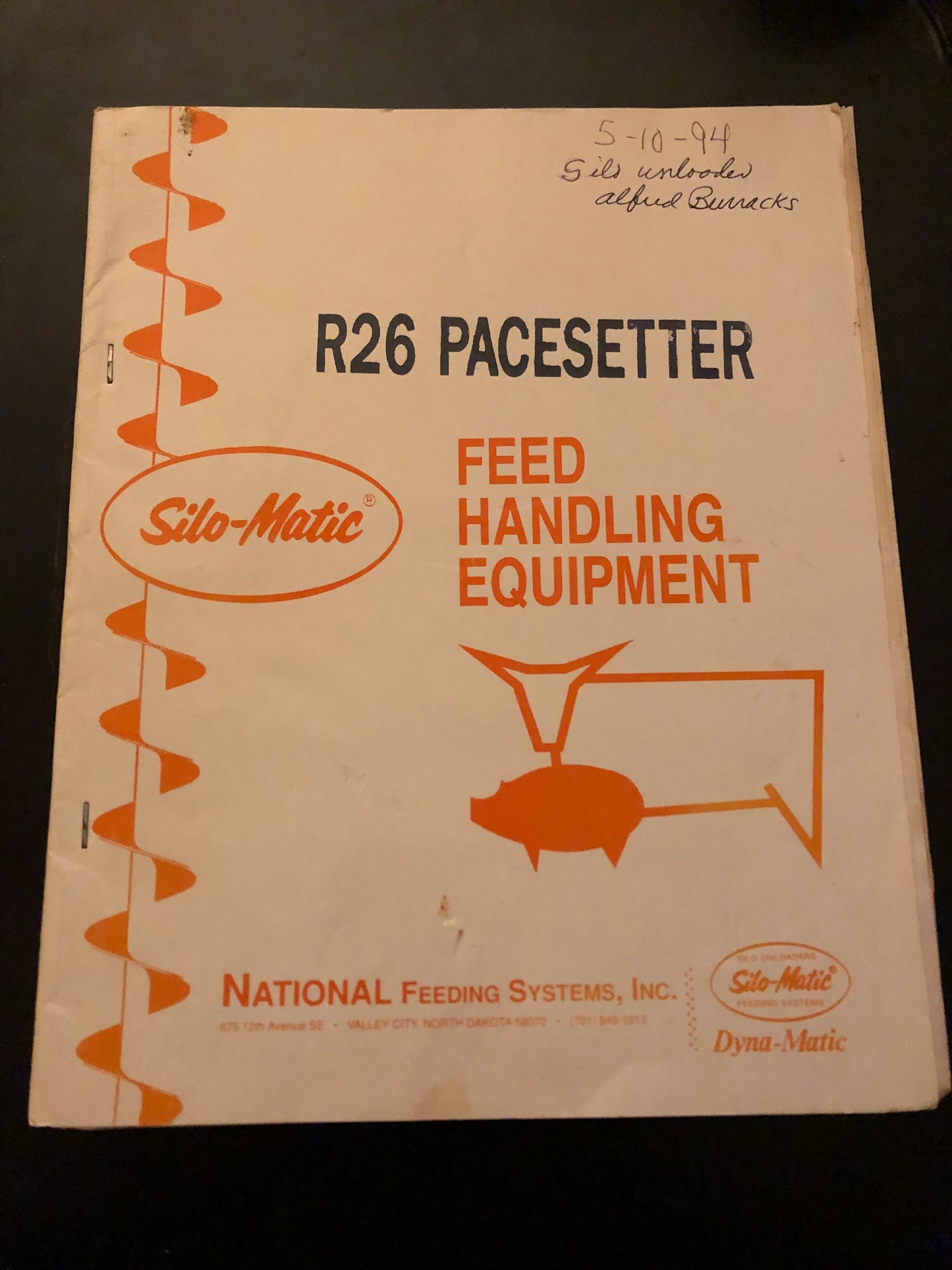 Silo-Matic _ R26 Pacesetter Feed Handling Equipment _ Manual