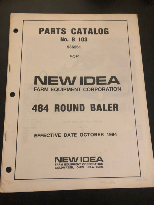 New Idea _ 484 Round Baler _ Parts Manual