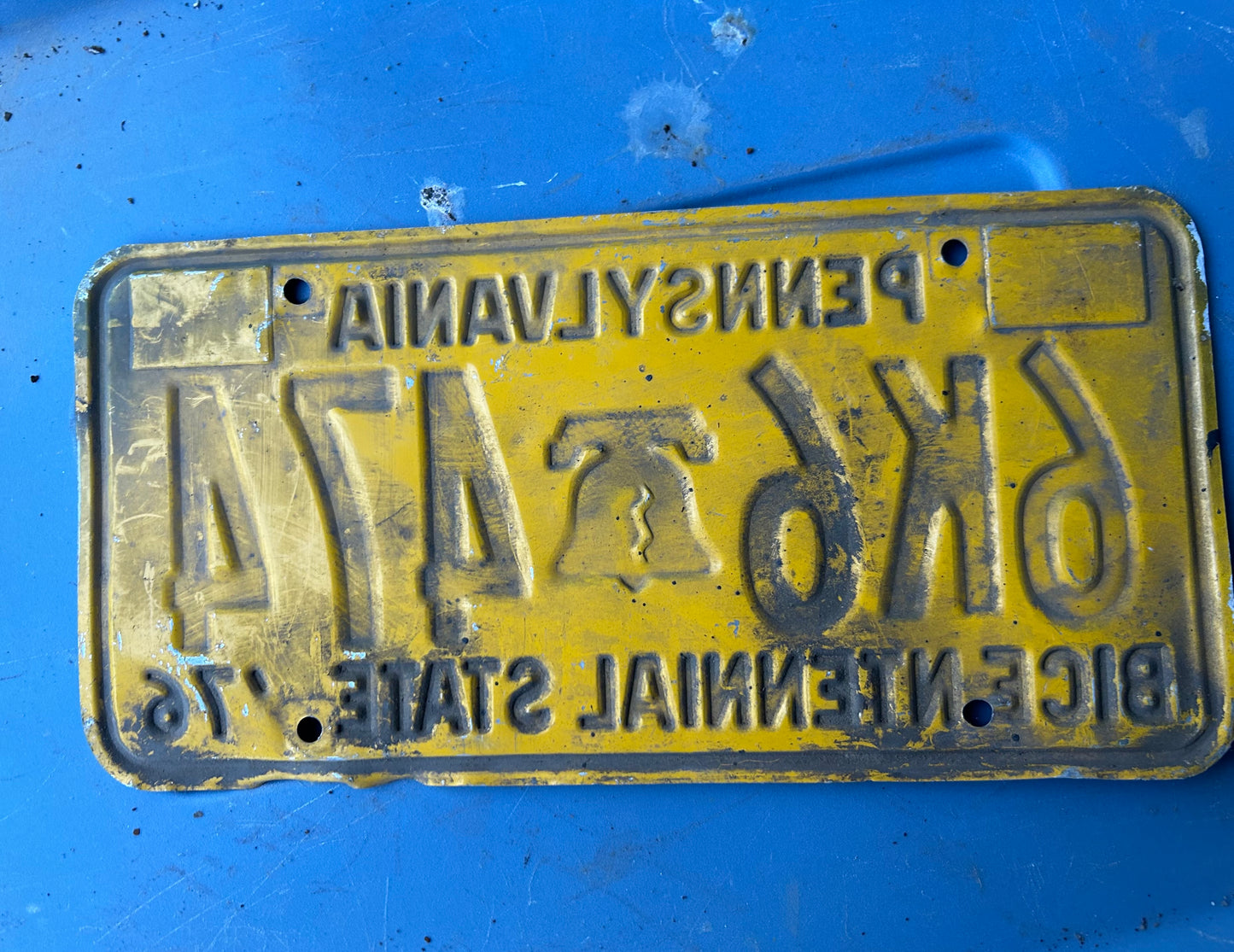 Vintage License Plates _ Pennsylvania Bicentennial ‘76