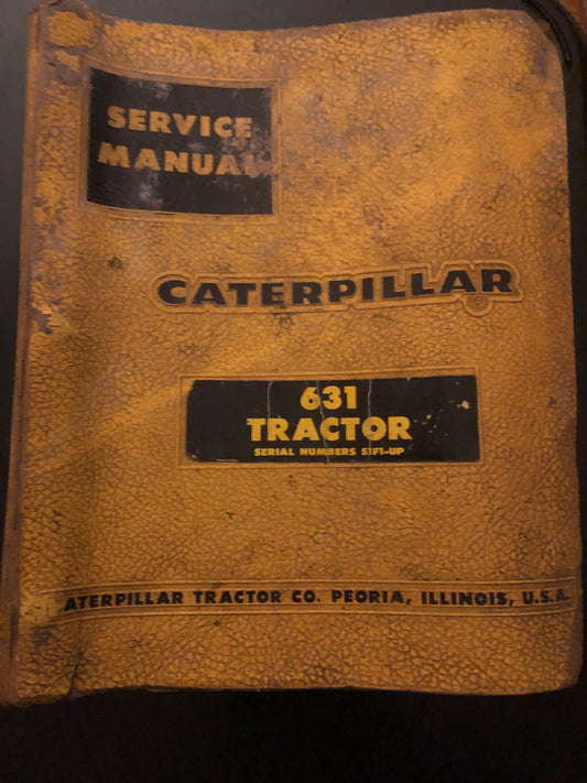 Caterpillar _ 631 Tractor _ Service Manual Binder