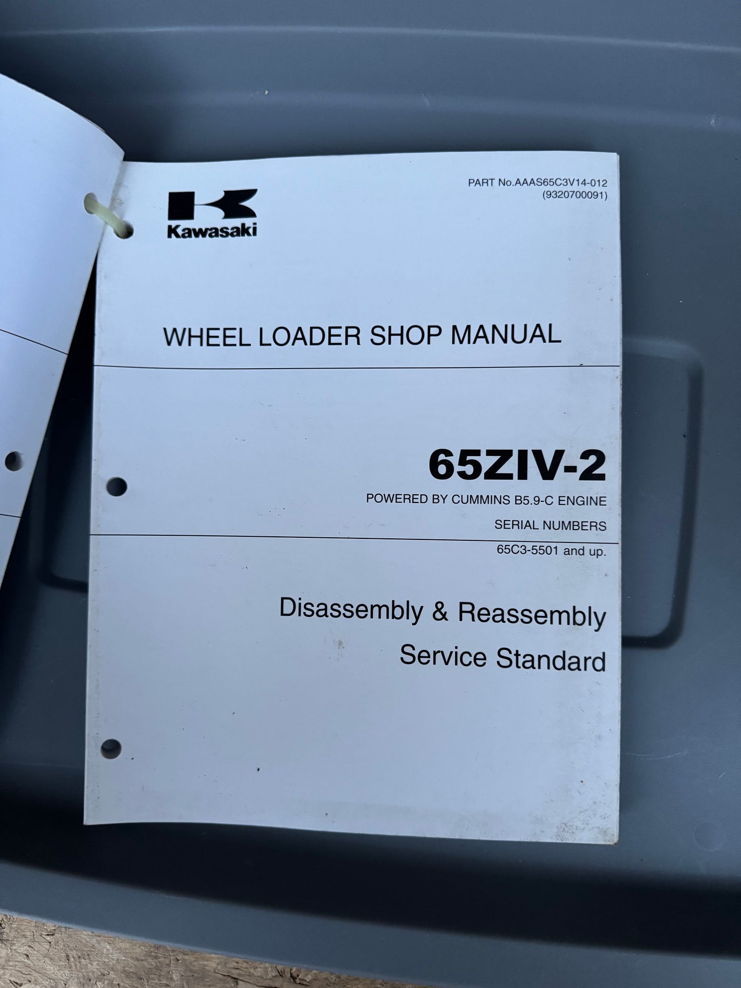 Kawasaki _ 65ZIV-2 Wheel Loader _ Disassembly & Reassembly Shop Manual