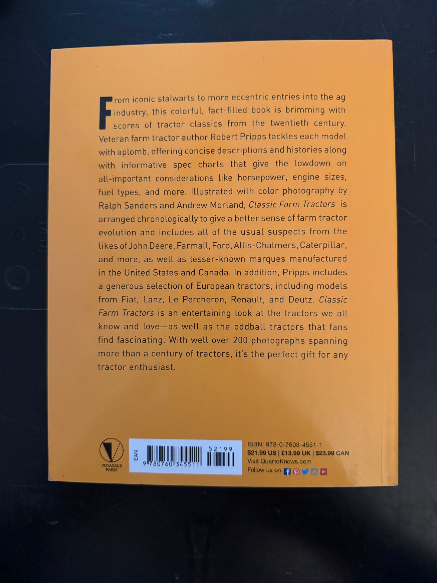 Classic Farm Tractors by Robert N. Pripps with photography by Ralph W. Sanders