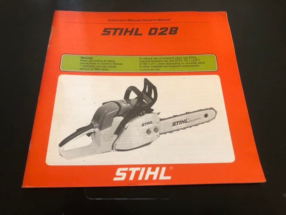 Stihl _ 028 Instructions & Owner’s Manual