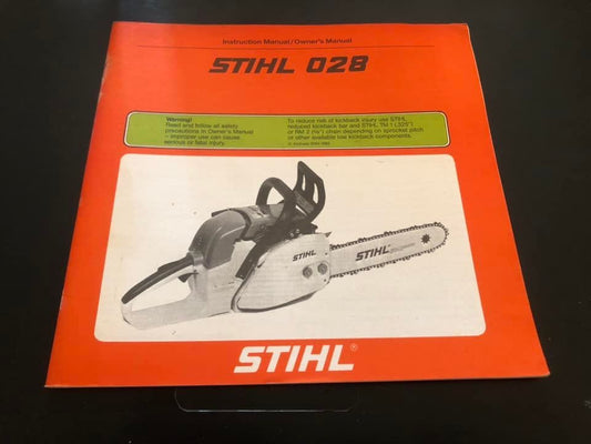 Stihl _ 028 Instructions & Owner’s Manual