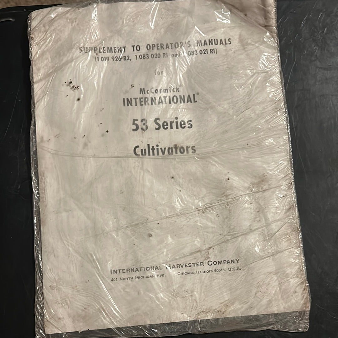 Single page Manuals, Supplements & Various Single Pages - IH & McCormick