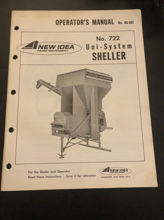 New Idea _  no 722 Uni-system Sheller US-103 _ Operator’s Manual