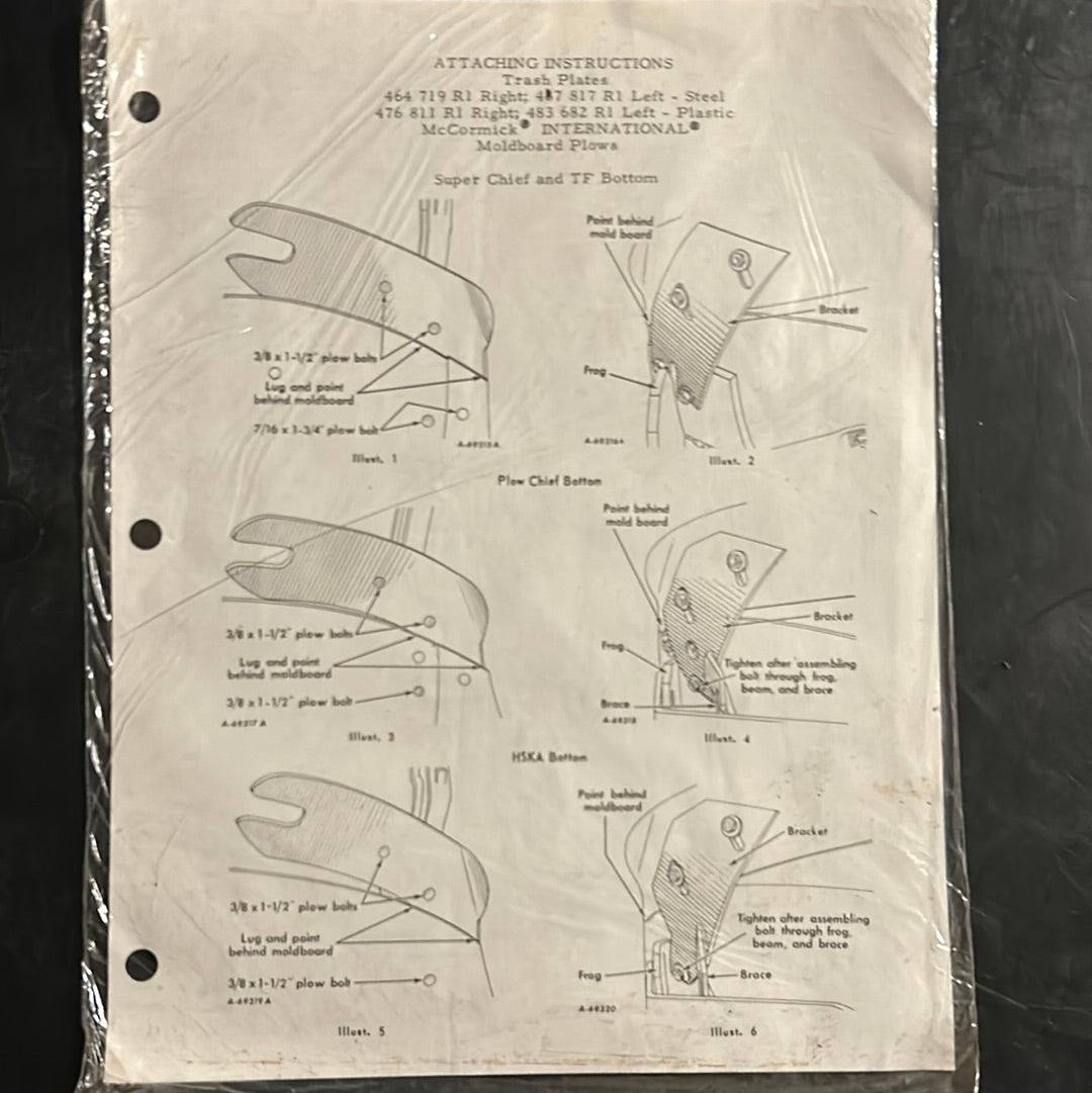 Single page Manuals, Supplements & Various Single Pages - IH & McCormick