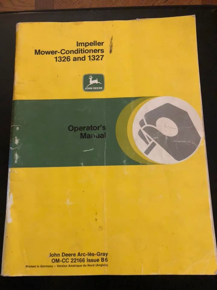 John Deere _ Impeller Mower-Conditioners 1326 & 1327 _ Operator’s Manual