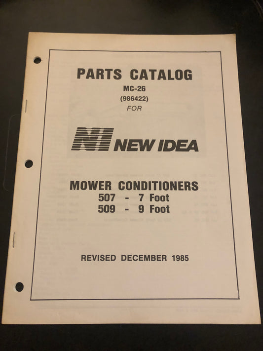 New Idea _ 507 & 509 Mower Conditioners _ Parts Catalog