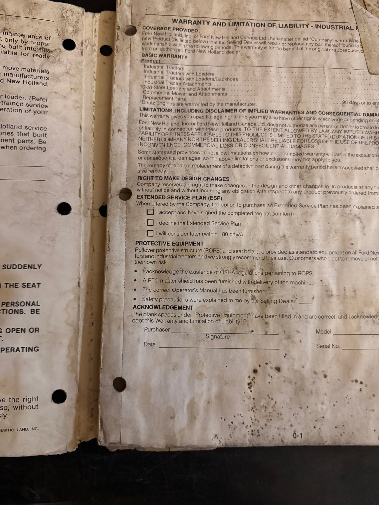 New Holland _ model L553 & L555 Skid Steer Loaders _ Operator’s Manual