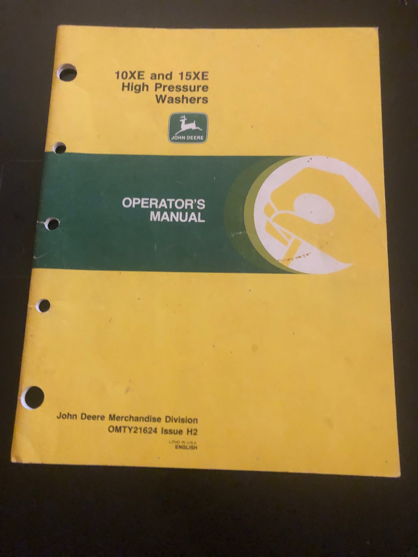 John Deere _ 10xe and 15xe high pressure washer _ Operator’s Manual - OMTY21624 H2