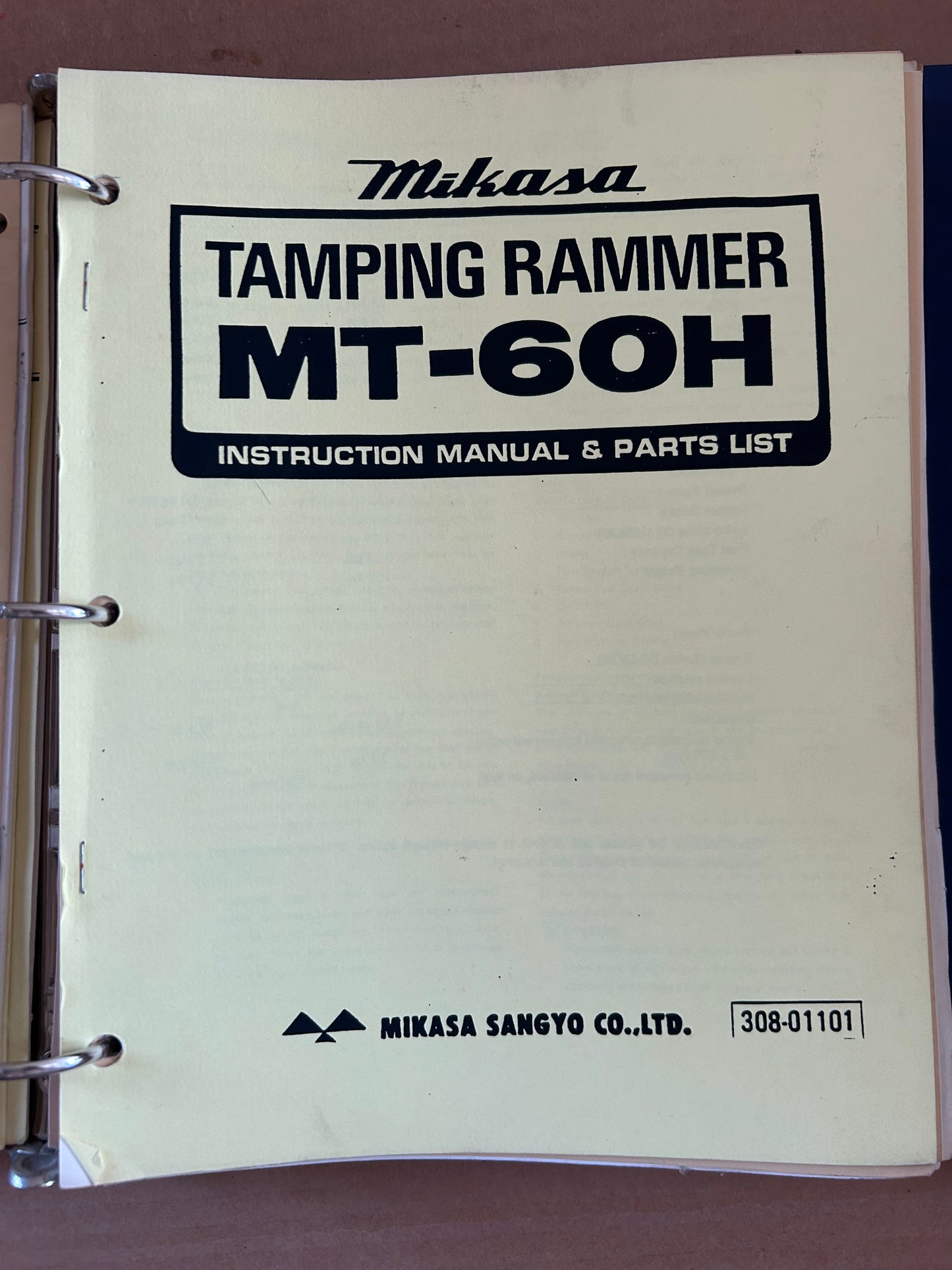 Mikasa _ Manuals Binder