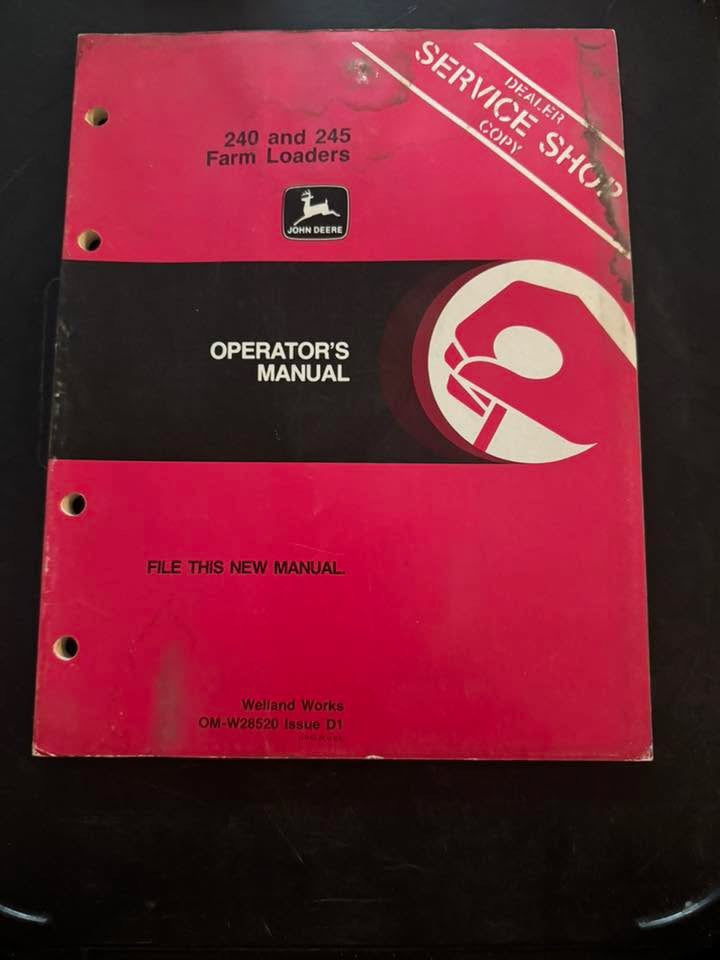 John Deere _ 240 & 245 Farm Loaders _ Operator’s Manual