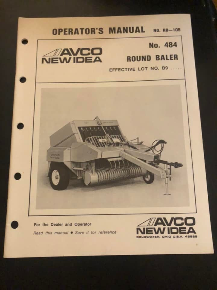 New Idea _ Model 484 Round Baler _ Operator’s Manual