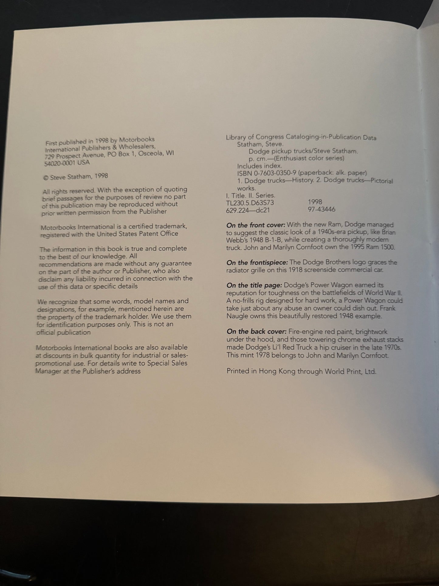 Dodge Pickup Trucks by Steve Statham