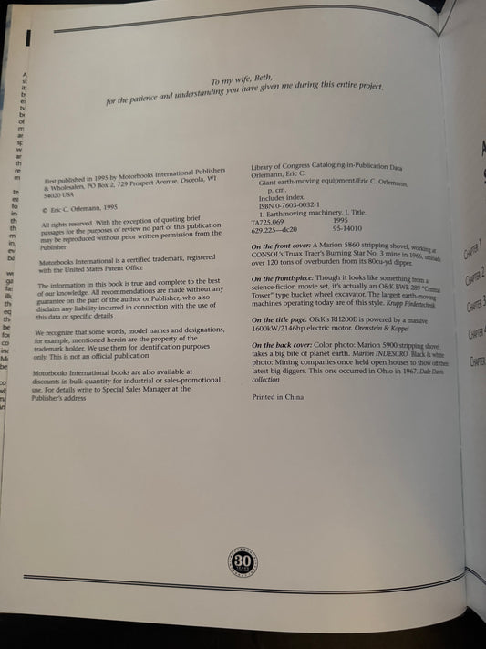 Giant Earth-Moving Equipment by Eric C. Orlemann