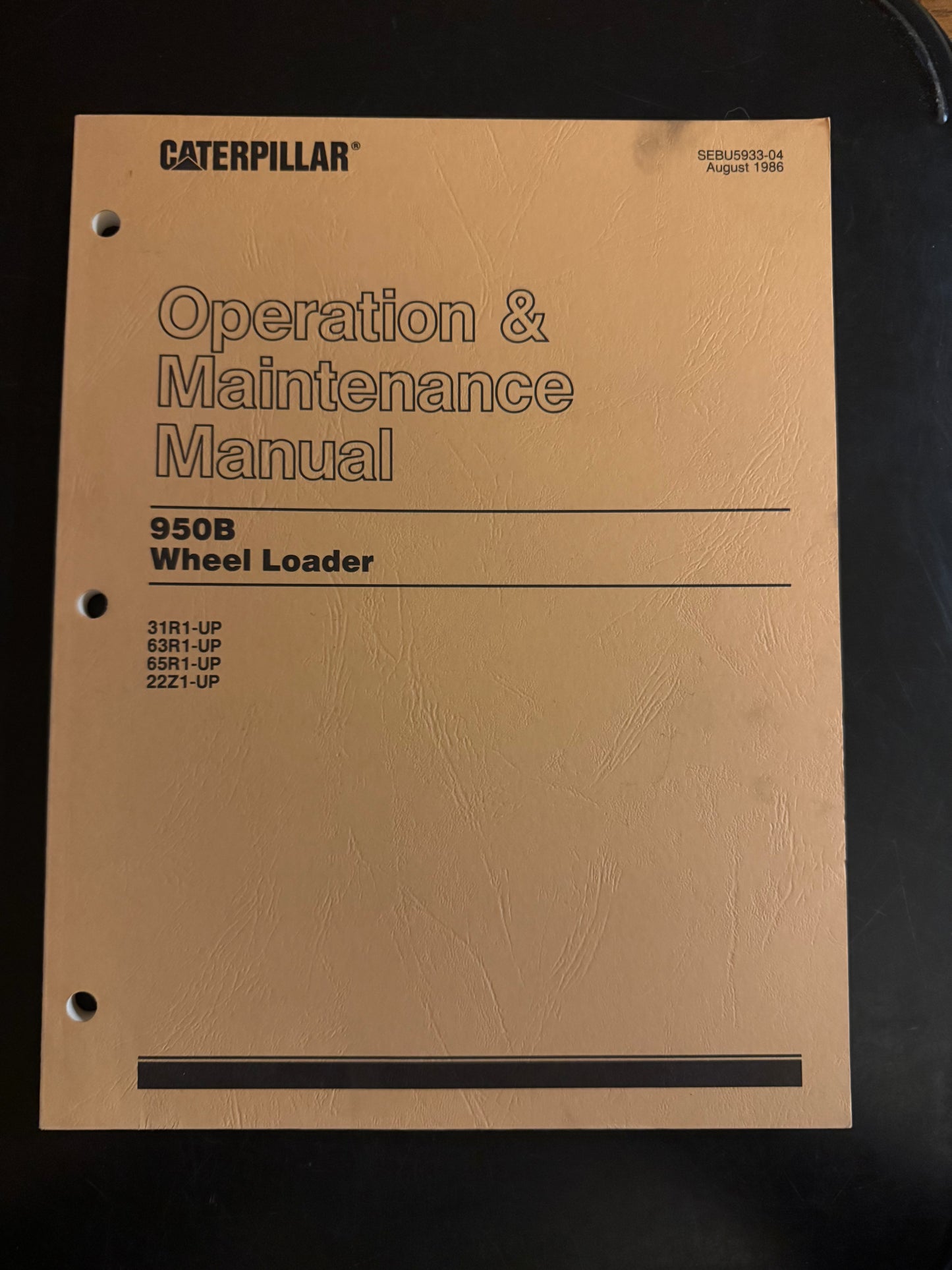 Caterpillar_ 950B Wheel Loader _ Operation & Maintenance Manual
