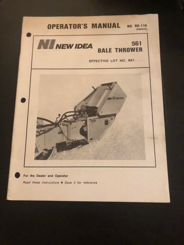 New Idea _ 561 Bale Thrower _ Operator’s Manual