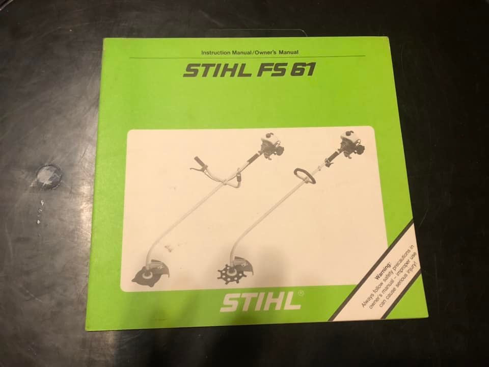 Stihl _ FS 61 Instructions & Owner’s Manual