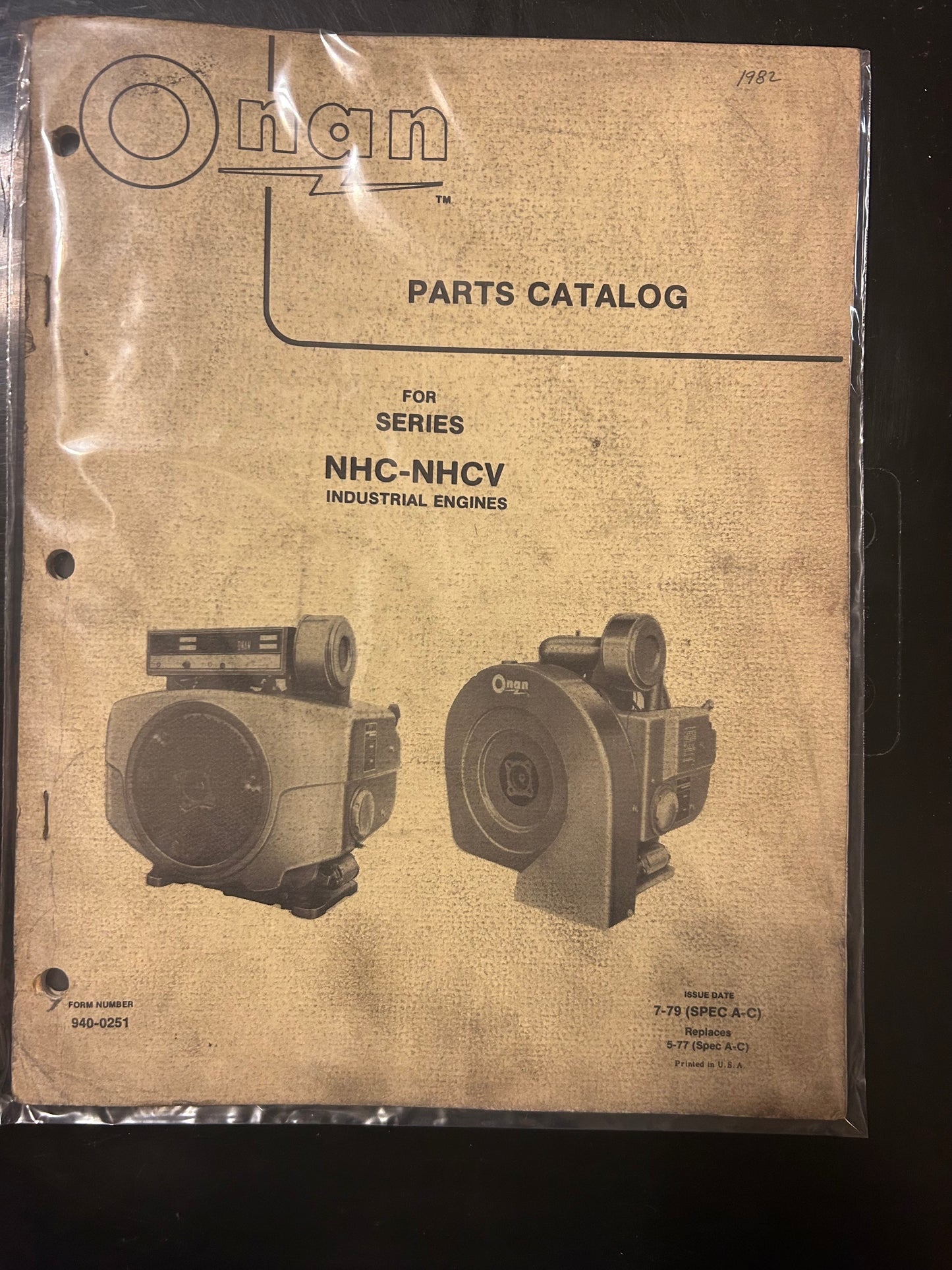 Onan _ Series NHC-NHCV Industrial Engines _ Parts Catalog issue 7-79
