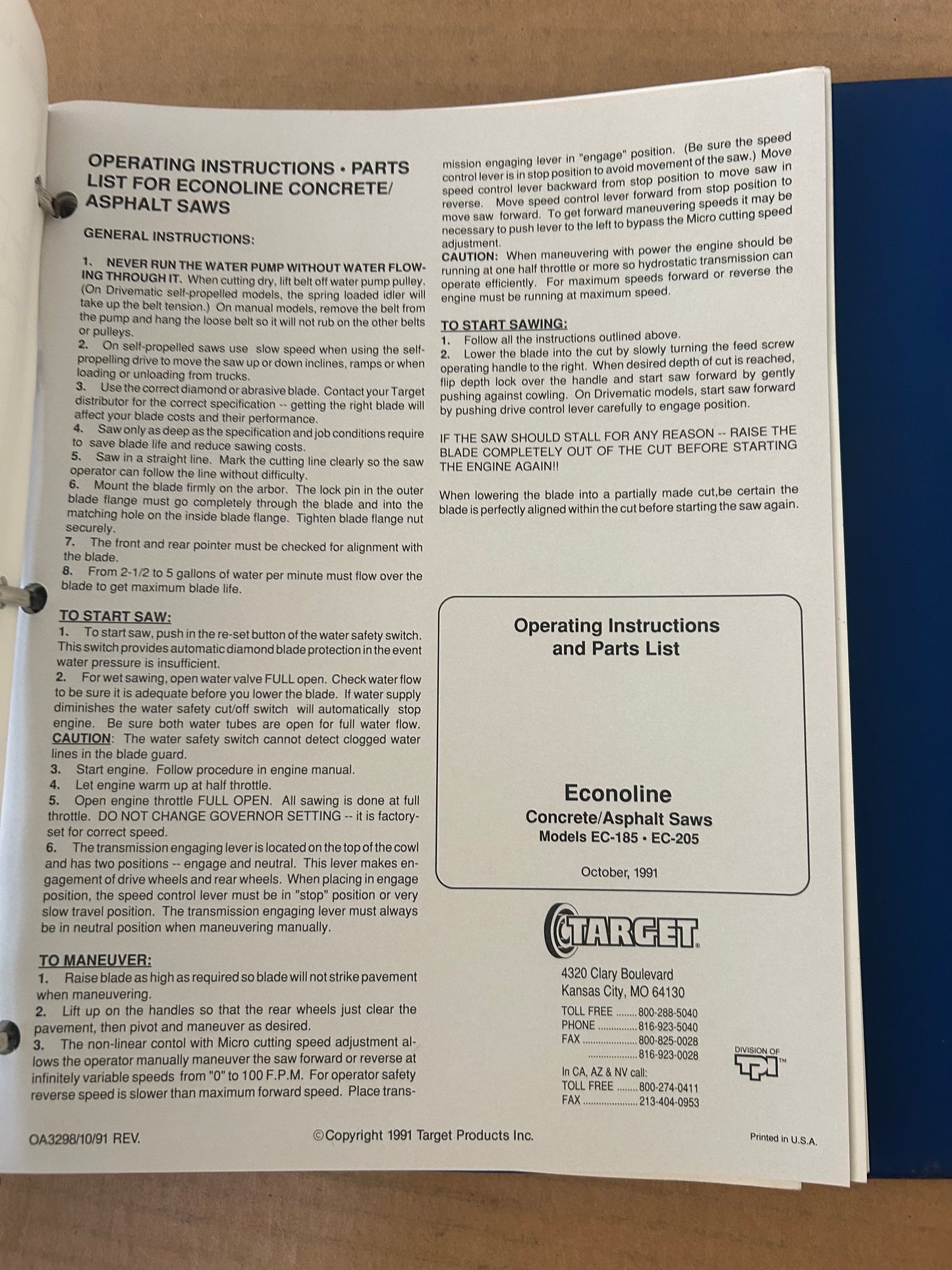 XANDER Target _ Saws & Etc Manuals vol 3