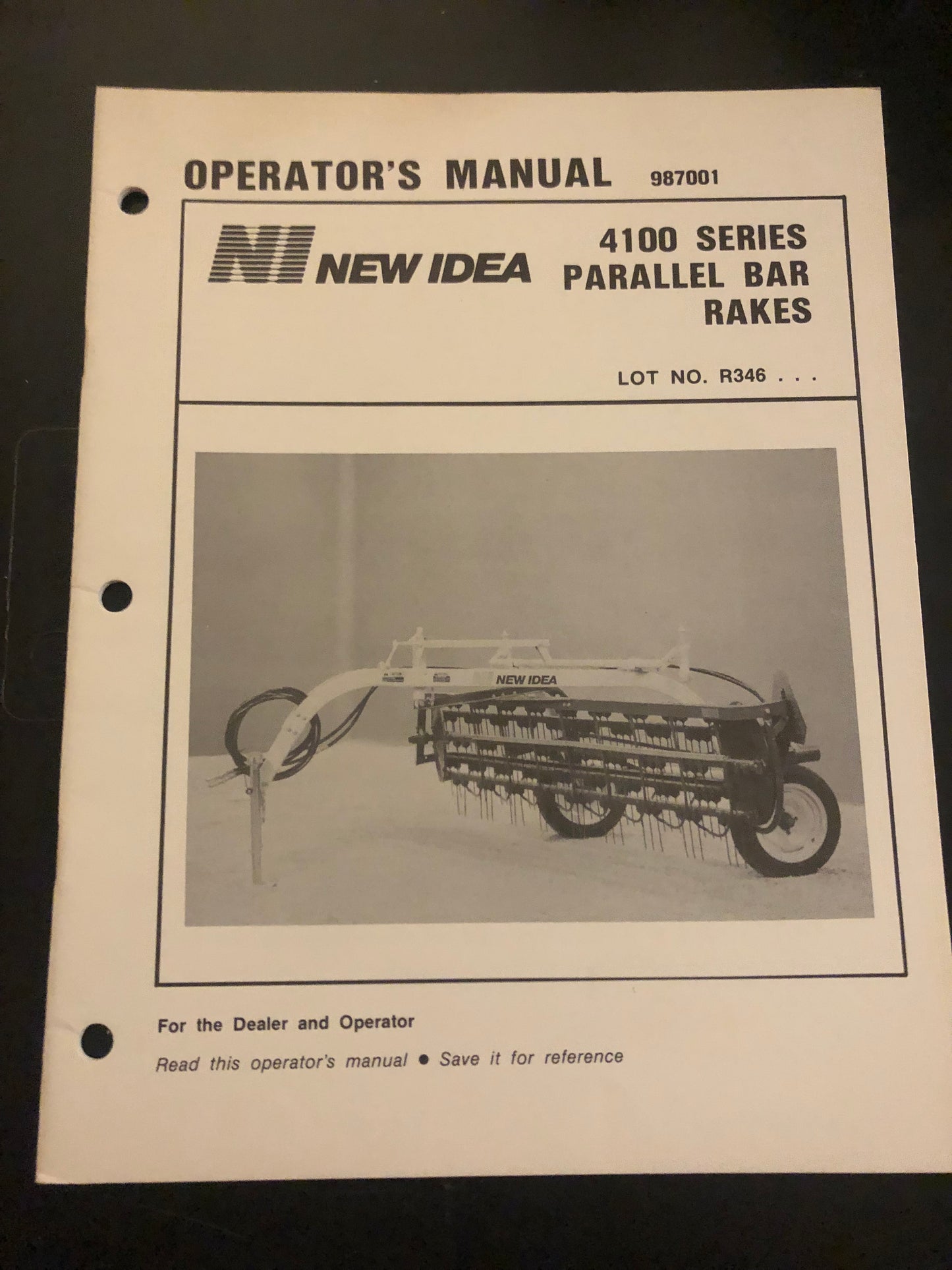 New Idea _ 4100 Parallel Bar Rakes R346 _ Operator’s Manual