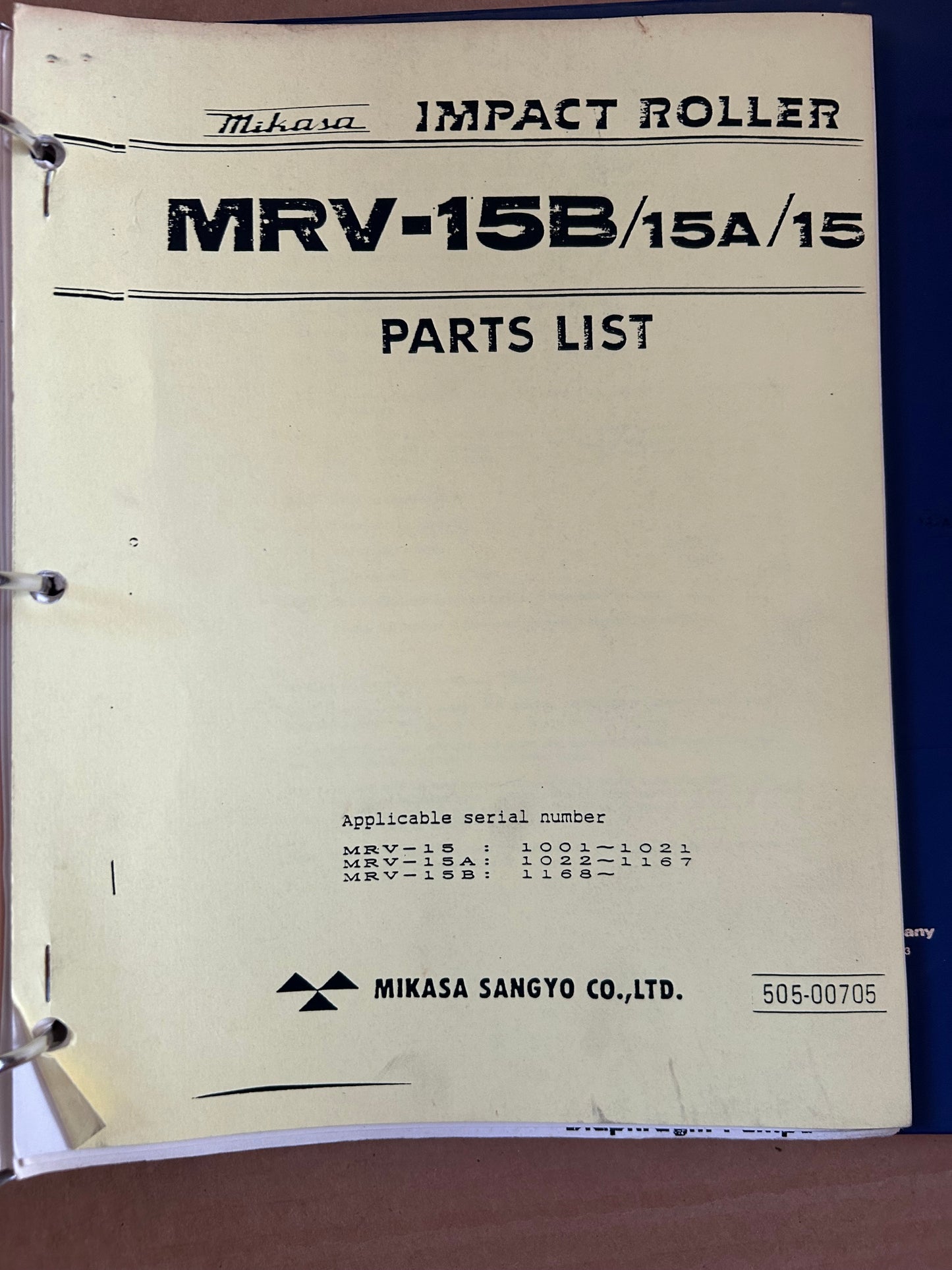 Mikasa _ Manuals Binder