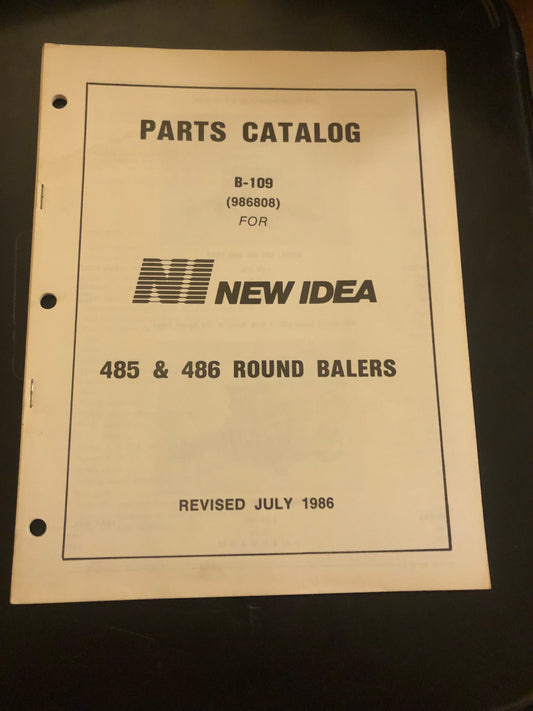 New Idea _ 485 & 486 Round Balers B-109 (986808) _ Parts Catalog